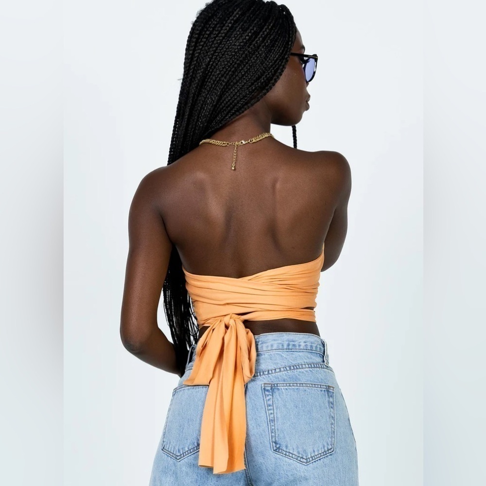 PRINCESS POLLY Rochella Top In Orange - Picture 3 of 5